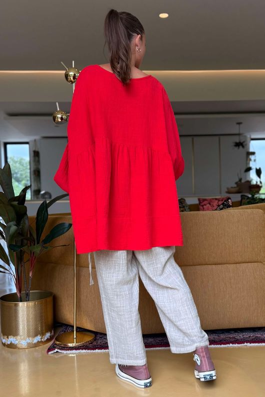 Made in Italy Santos Artist Smock Salsa